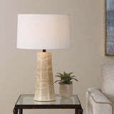 Delmani Lamp, Travertine