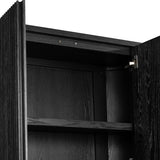 Delphi Cabinet, Cerused Black Oak by Four Hands-Furniture - Storage-High Fashion Home