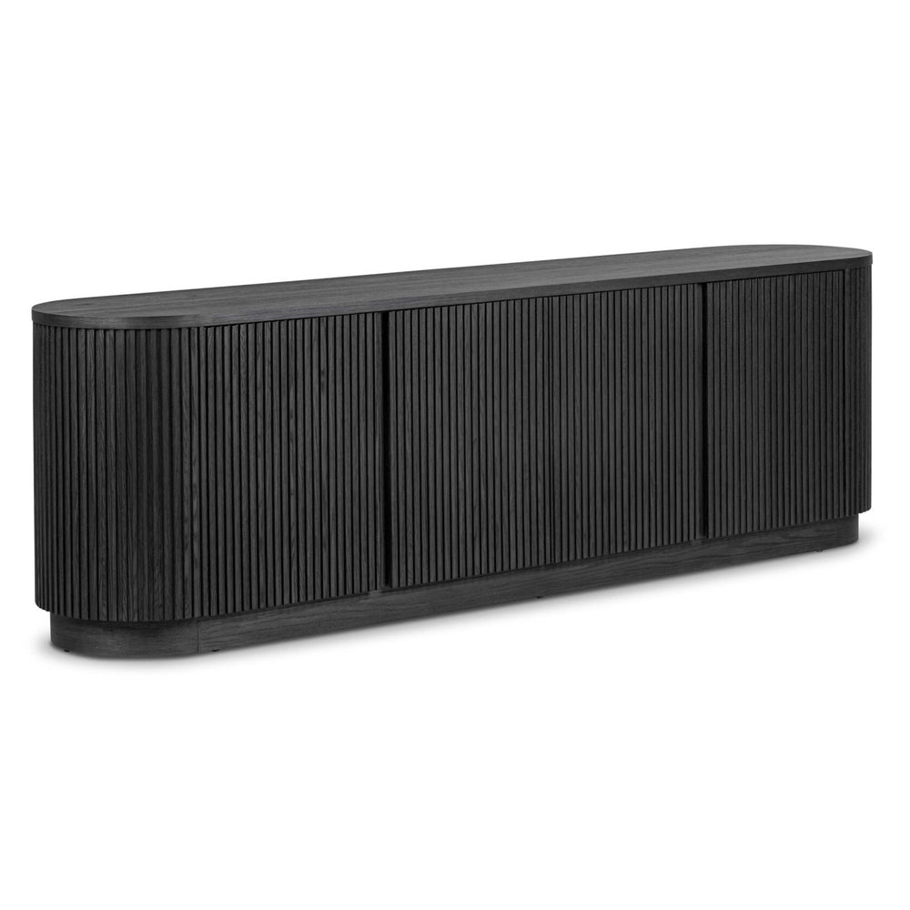 Delphi Media Console, Cerused Black by Four Hands-Furniture - Storage-High Fashion Home