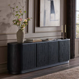 Delphi Media Console, Cerused Black by Four Hands-Furniture - Storage-High Fashion Home