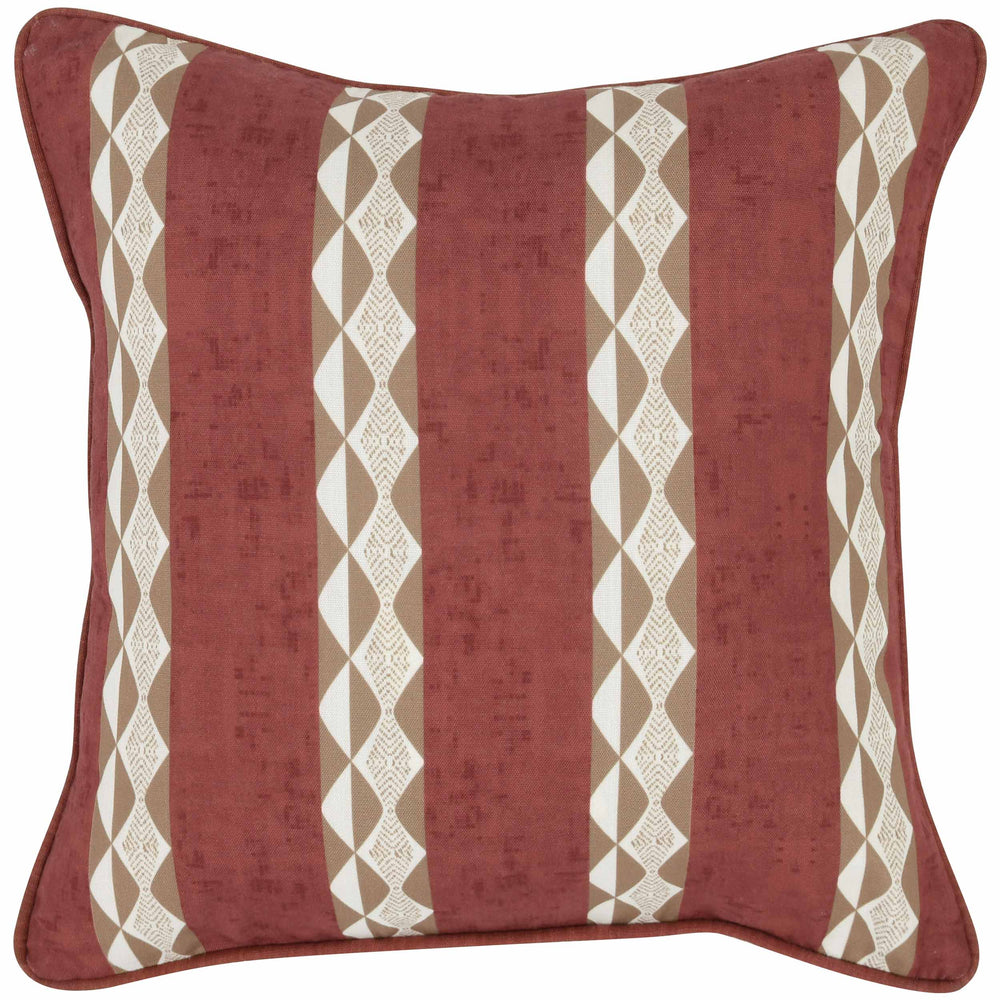 Delrey Outdoor Pillow, Clay Red-Accessories-High Fashion Home