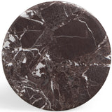 Delta Round Side Table, Red Levanto-Furniture - Accent Tables-High Fashion Home