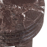 Delta Round Side Table, Red Levanto-Furniture - Accent Tables-High Fashion Home