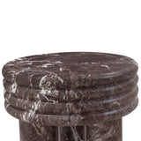 Delta Round Side Table, Red Levanto-Furniture - Accent Tables-High Fashion Home