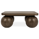 Delyla Coffee Table, Pecan Brown-Furniture - Accent Tables-High Fashion Home