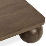 Delyla Coffee Table, Pecan Brown-Furniture - Accent Tables-High Fashion Home