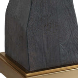 Demelo Table Lamp, Deep Walnut