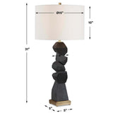 Demelo Table Lamp, Deep Walnut