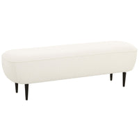 Denise Boucle Bench, Cream