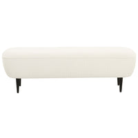Denise Boucle Bench, Cream