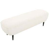 Denise Boucle Bench, Cream