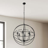 Derince Chandelier, Black-Lighting-High Fashion Home