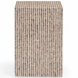 Derry Capiz Shell Nightstand, Lavender