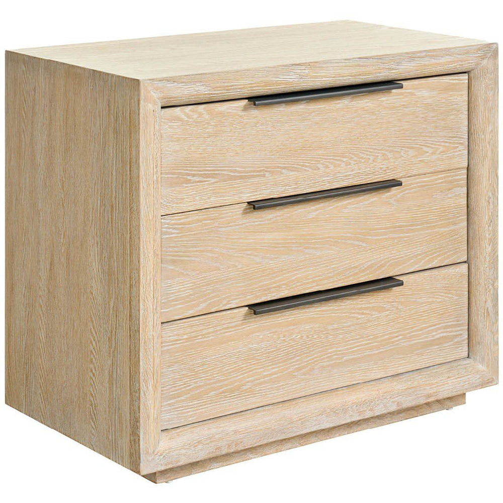 Desert 3 Drawer Plinth Nighstand, Desert-Furniture - Bedroom-High Fashion Home