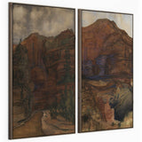 Desert Diptych by Aileen Fitzgerald by Four Hands-Accessories Artwork-High Fashion Home