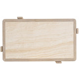 Desert and Stone Cocktail Table, White Travertine-Furniture - Accent Tables-High Fashion Home