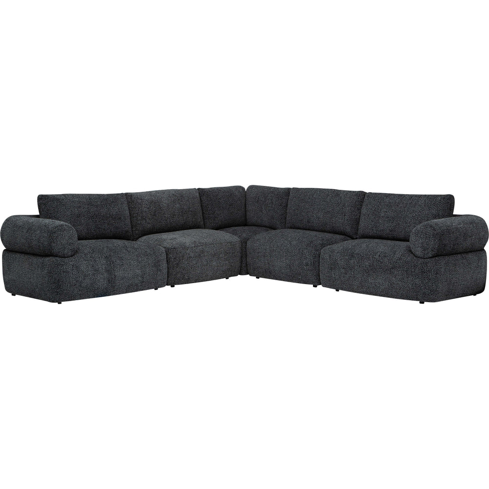 Desi 5 Piece Sectional, Beck Granite