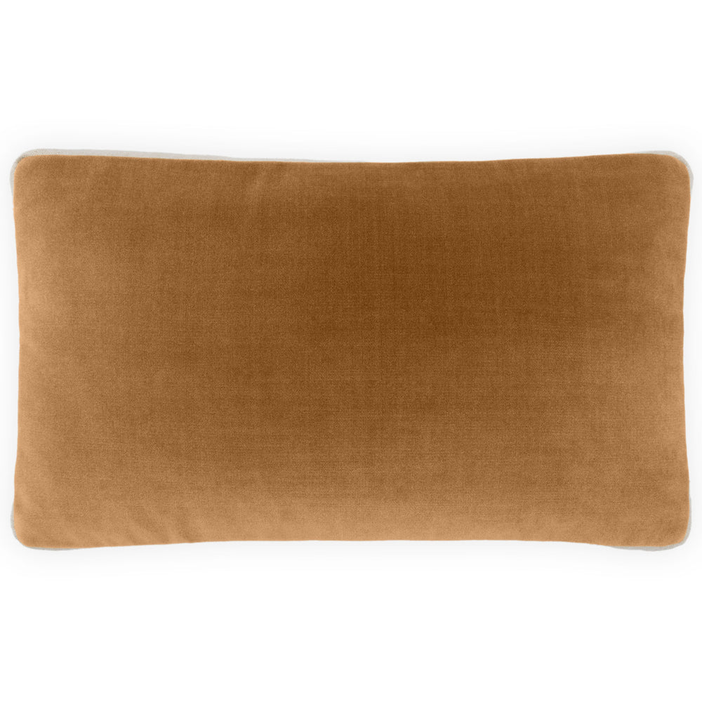 Deveraux II Box Lumbar Pillow, Cognac-Accessories-High Fashion Home