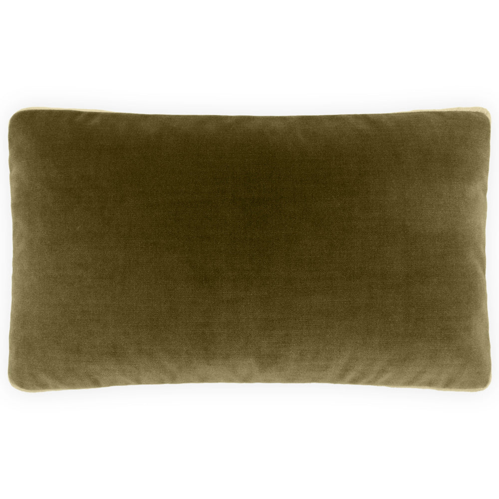 Deveraux II Box Lumbar Pillow, Olive-Accessories-High Fashion Home