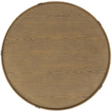 Devin Round Coffee Table, Khaki Mist-Furniture - Accent Tables-High Fashion Home