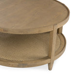 Devin Round Coffee Table, Khaki Mist-Furniture - Accent Tables-High Fashion Home