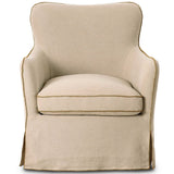 Devon Slipcover Swivel Chair, Broadway Dune by Four Hands