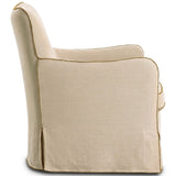 Devon Slipcover Swivel Chair, Broadway Dune by Four Hands