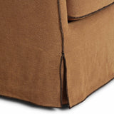 Devon Slipcover Swivel Chair, Broadway Gilt by Four Hands