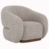 Devon Swivel Chair, Golden Slate-Furniture - Chairs-High Fashion Home