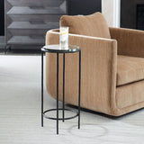 Diara Accent Table, Black-Furniture - Accent Tables-High Fashion Home