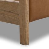 Dina Leather Bed, Sonoma Chestnut by Four Hands-Furniture - Bedroom-High Fashion Home