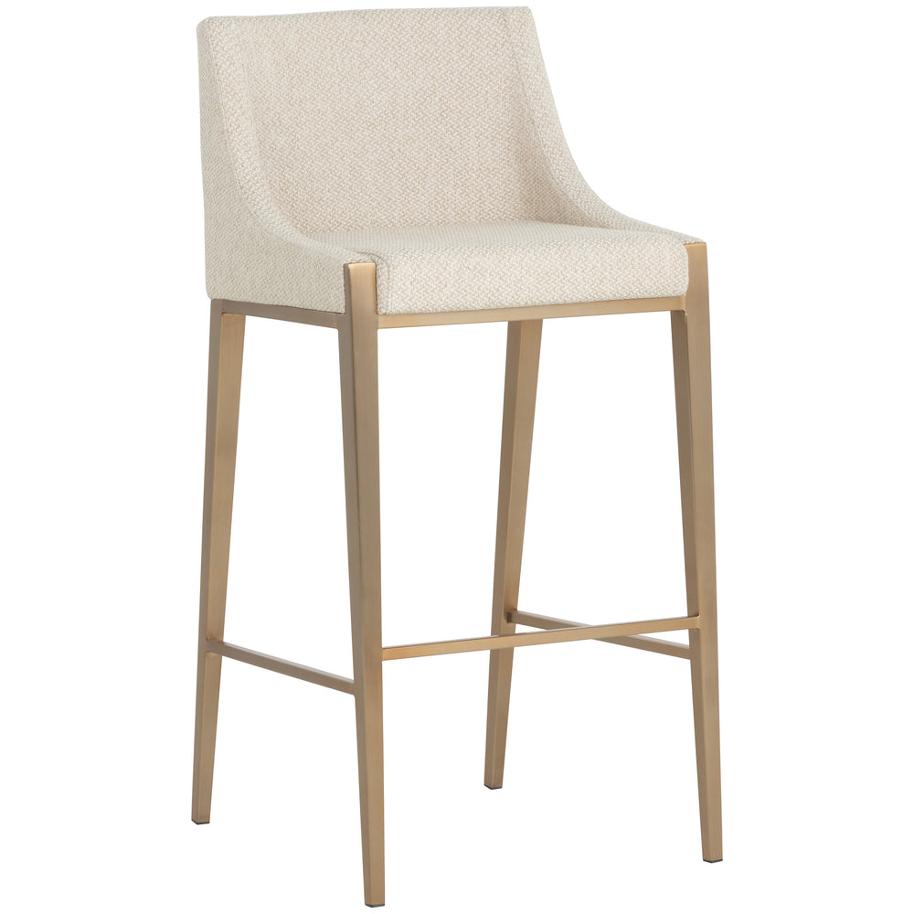 Dionne Barstool, Monument Oatmeal-Furniture - Dining-High Fashion Home