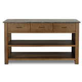 Divina Kitchen Island, Warm Grey Marble by Four Hands-Furniture - Dining-High Fashion Home