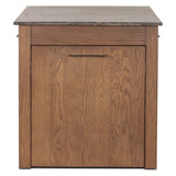 Divina Kitchen Island, Warm Grey Marble by Four Hands-Furniture - Dining-High Fashion Home