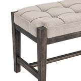 Dixon Bench, Beige-Furniture - Benches-High Fashion Home