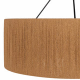 Dobson Round Pendant, Natural/Black-Lighting-High Fashion Home