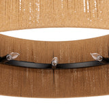 Dobson Round Pendant, Natural/Black-Lighting-High Fashion Home