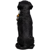 Dog Holding Lightbulb Table Lamp, Black-Lighting-High Fashion Home