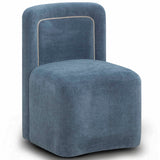 Dolce Rolling Desk Chair, Blue