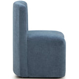 Dolce Rolling Desk Chair, Blue