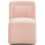Dolce Rolling Desk Chair, Pink