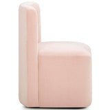 Dolce Rolling Desk Chair, Pink