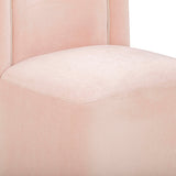 Dolce Rolling Desk Chair, Pink