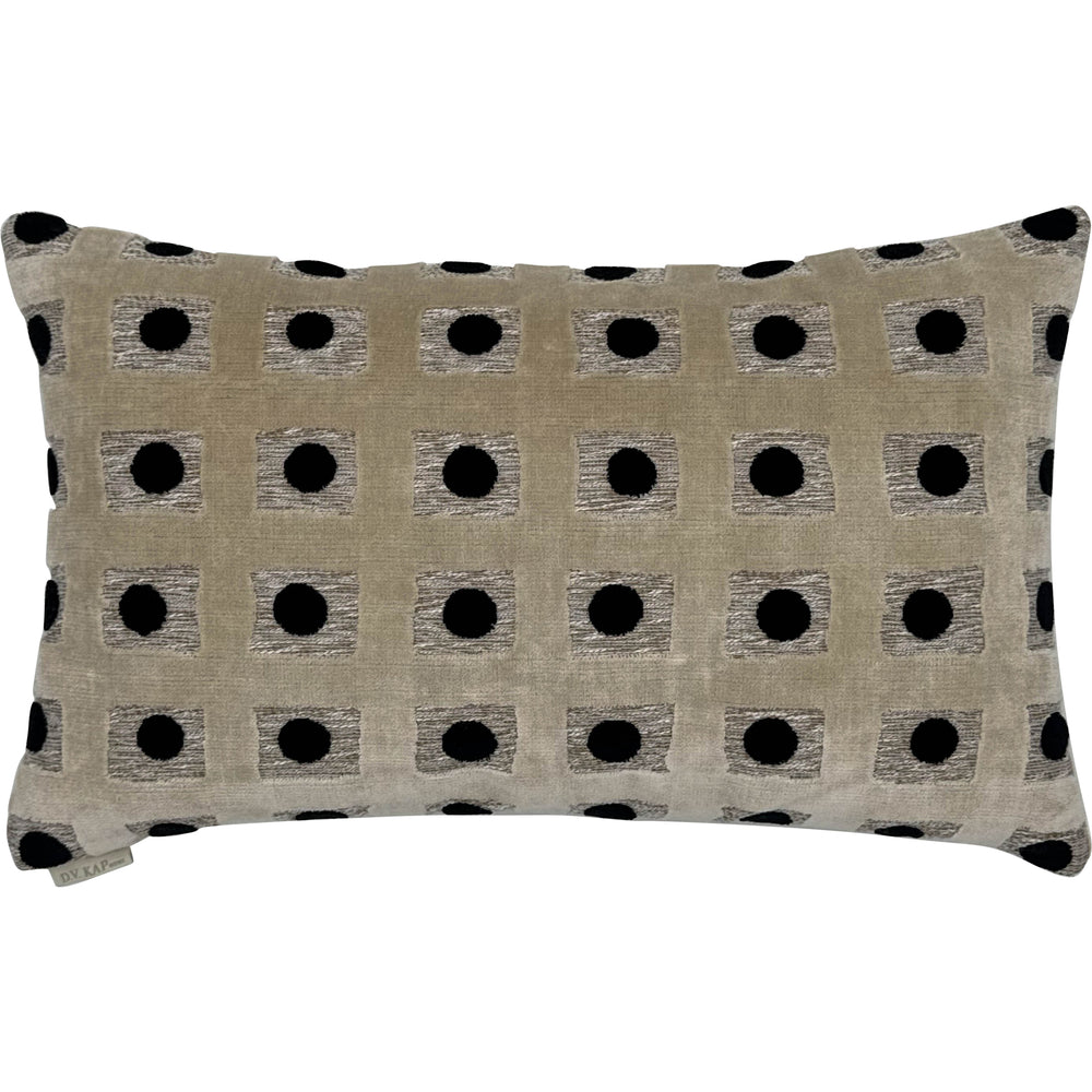 Domino Lumbar Pillow, Onyx