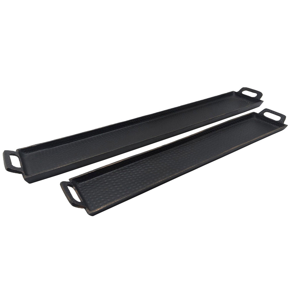 Donnovan Trays, Antique Gold, Set of 2-Accessories-High Fashion Home