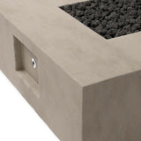 Donovan Outdoor Fire Table, Natural-Furniture - Outdoor-High Fashion Home