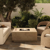 Donovan Outdoor Fire Table, Natural-Furniture - Outdoor-High Fashion Home