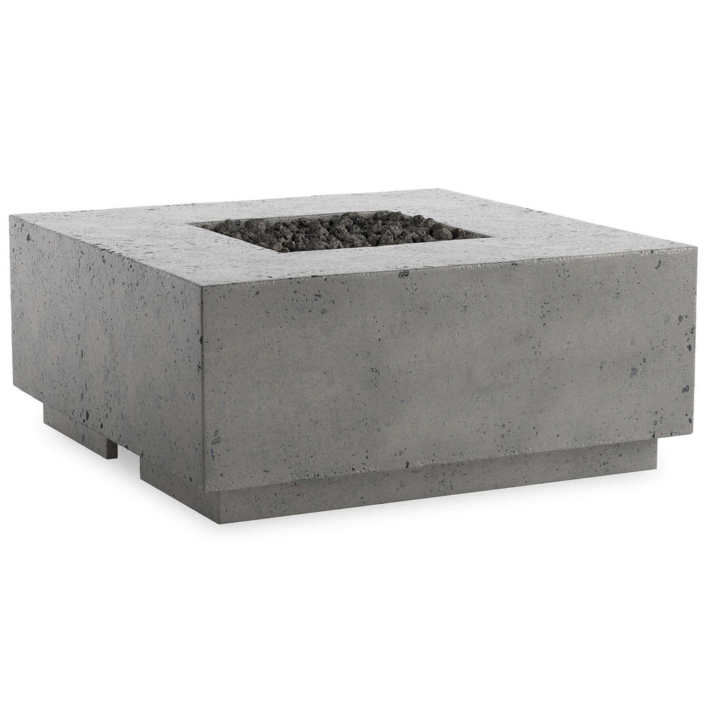 Donovan Outdoor Fire Table, Pewter