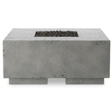 Donovan Outdoor Fire Table, Pewter-Furniture - Outdoor-High Fashion Home