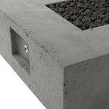 Donovan Outdoor Fire Table, Pewter-Furniture - Outdoor-High Fashion Home